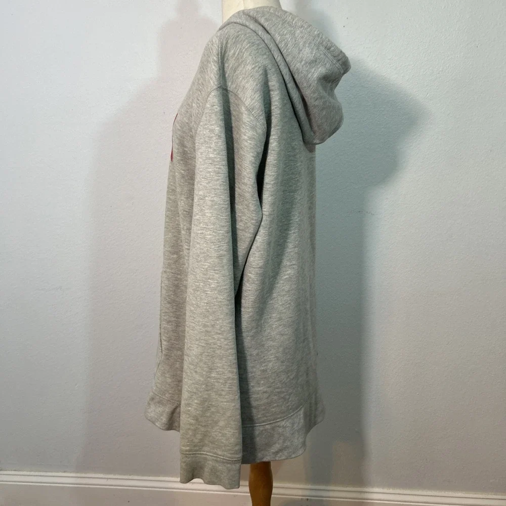 Levis Hoodie Mens L Gray Batwing Logo Fleece Pullover Streetwear Casual‎